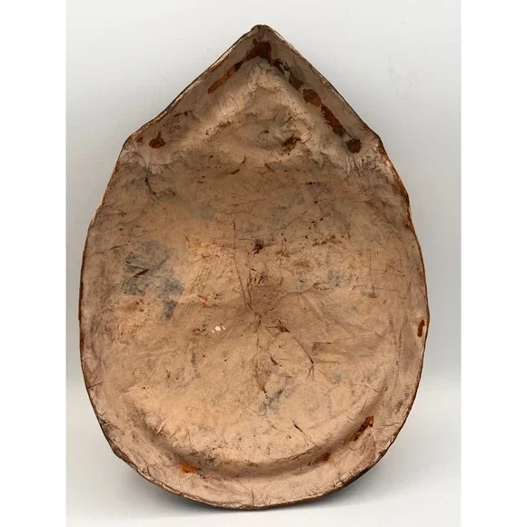 Vintage Paper Mache Mask Jagannath Handcrafted With Folk Art Design India - Picture 3 of 9